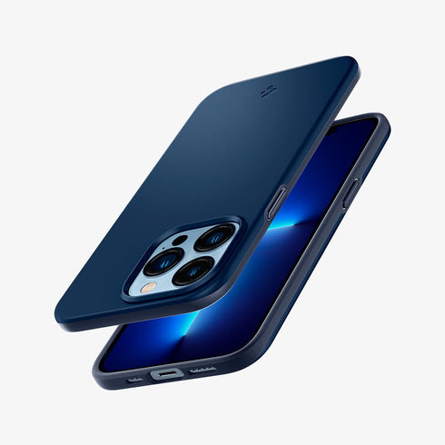 ACS03674 - iPhone 13 Pro Max Case Thin Fit in black showing the back
